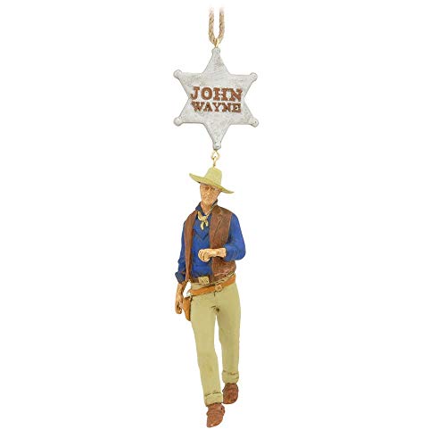 JOHN WAYNE BRAVO ORNAMENT - FULL ROUND RESIN JOHN WAYNE RIO BRAVO ORNAMENT - Christmas Ornament