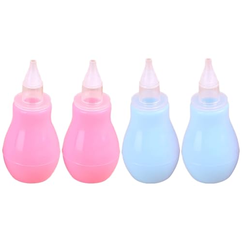 Image of ibasenice 4-Pack with Soft Spout for Cleaner and Mucus Removal Portable Congestion Relief Tool for Newborns 3.34X1.18X1.18In