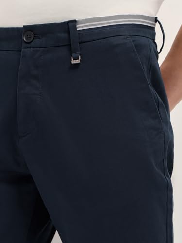 Image of Men's Grey Cotton Straight Fit Casual Trouser