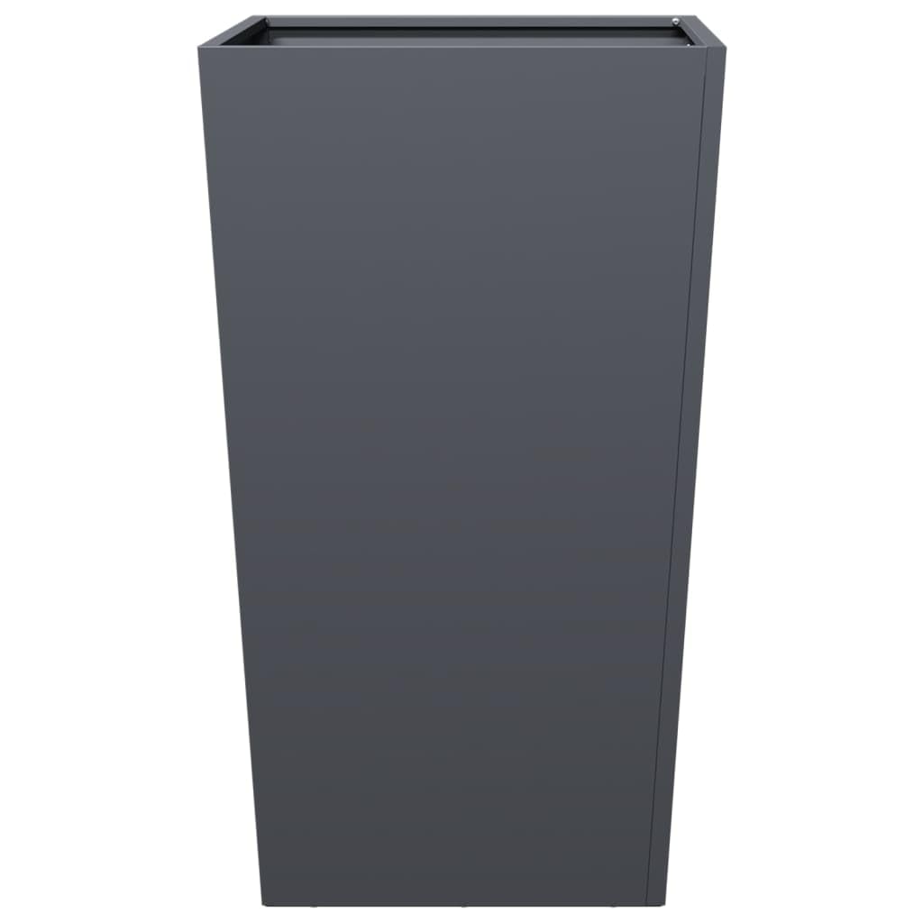 Macetero alto de acero galvanizado, macetas altas para plantas macetas, jardinera de patio, maceta de exterior, jardinera de exterior, para Fiardino, Patio, plantas de interior, acero