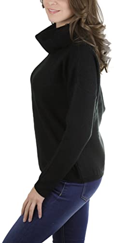 Image of ToBeInStyle Women's Classic Knit Fold Over Turtleneck Pullover