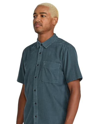 Volcom Men's Date Knight Short Sleeve Classic Fit Button Down Shirt3