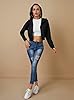 milanpavilion Women's Zip Up Hoodies Black Cropped... #4