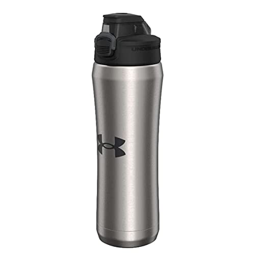 Under Armour 18oz Stainless Steel Water Bottle, Vacuum Insulated, Self Draining Protective Cap, Leak Proof, For Kids & Adults, All Sports, Gym