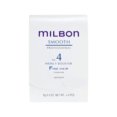 Milbon Smooth No. 4 Weekly Booster - For Fine Hair 4 x 0.3 Fl. Oz. 1 kit Cover