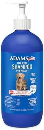 Adams Plus Flea & Tick Shampoo with Precor for Cats, Kittens, Dogs ...