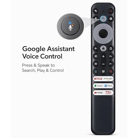 Image of Original Universal Remote Control Compatible for TCL iffaalcon led tv with Voice Command & Google Assistant Work in All TCL & Iffaalcon