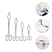 Didiseaon 4pcs Stainless Steel Crucible Tongs Set Beaker Clamps, High Temperature Resistant Laboratory Chemical Crucible Clamps for Biochemistry and Industrial Use, 20cm-35cm