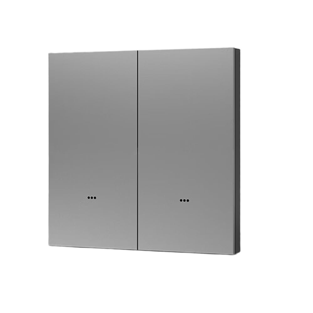 Interrupteur mural Intelligent Phase et neutre ZigBee Aluminium