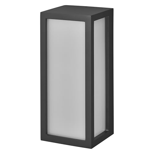 Osram Luminaire d’extérieur ENDURA CLASSIC RADO W, applique murale, E27, gris foncé, aluminium, installation facile et rapide, diffuseur dépoli, classe de protection IP65, utilisation en extérieur