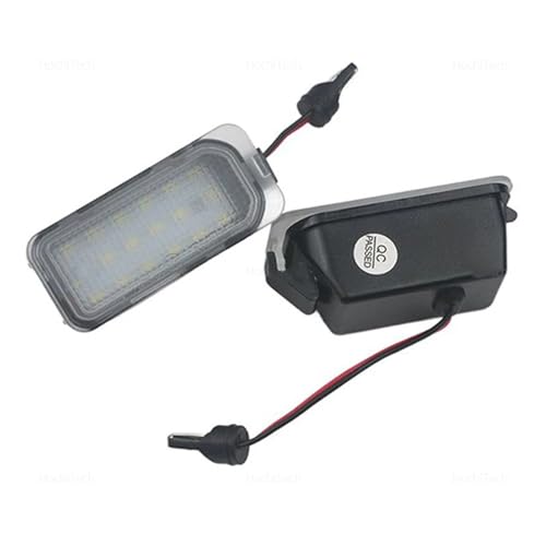 Luz de matrícula para Jaguar XF XJ iluminación LED blanca sin parpadeos Canbus