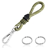 [Yeepan] キーホルダー 自転車 鍵 おしゃれ バイク キーリング付き キーチェーン メンズ レディース ストラップ ミニストラップ スマホストラップ 携帯ストラップ 落下防止 紛失防止 人気 男女兼用 軽量 25mm キーリング 2個 付き