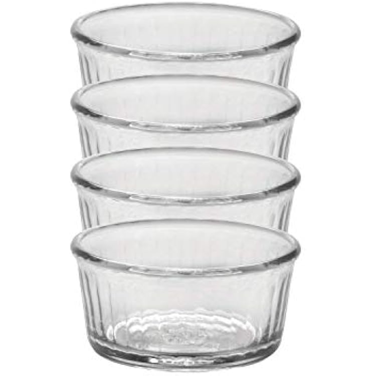 Duralex Made In France OvenChef 8 oz Ramekins, 3.9 Inch, Set of 4