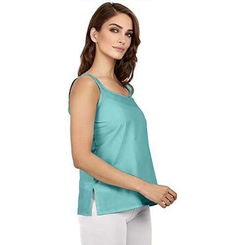 Image of Cotton Short Camisole Non-Stretchable Slip for Women | Short Kurti Slip | Short Camisole | Half-Length Lining | Waist Length Inner | Sameez | Samij(Half Slip)