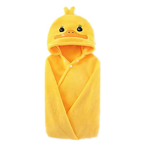 Image of BEENIFIC Hooded Baby Towels,Soft Toddler Bath Towel,Gifts for Boy and Girl (Yellow Duck)