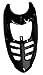 1-Piece Body Plastic Fender for IceBear Coolster 3050 Taotao Chinese Peace SunL MotoTec Kids ATV Quad 110cc (Black Spider)