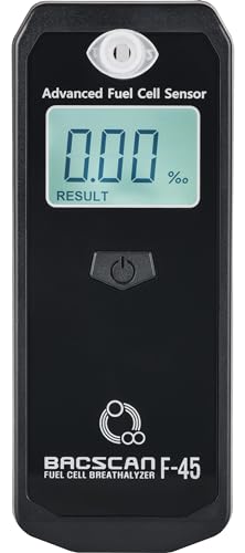 Testeur D'alcool BACscan F-45 - Mesure De 0 à 4% - Précision 1% - Design Noir Compact - 7