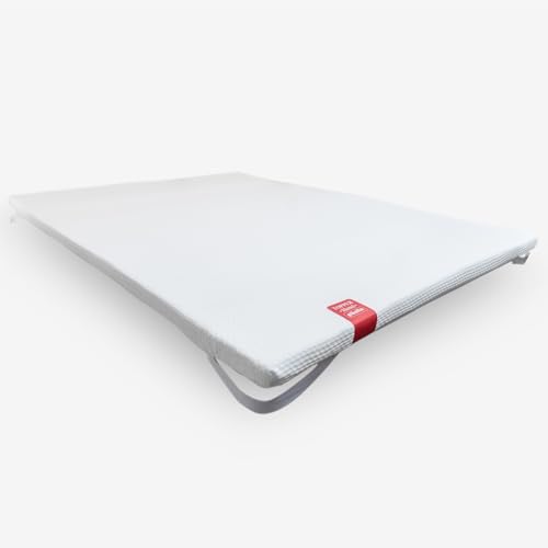 PIKOLIN   Topper Viscoelástico de Hotel | Altura 5 cm | Ignífugo | Antichinches | Funda Lavable | Confort Alto | 150x190 cm
