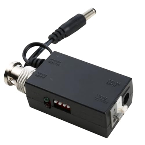 MCMILEE DC12V 1CH Active UTP Video Transmitter Balun BNC Video Balun para el DVR de la Cámara CCTV