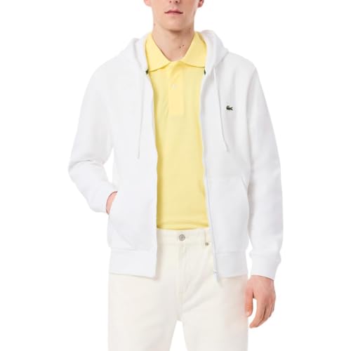 Lacoste Men's Non-Brushed Fleece Half Zip Hoodie4