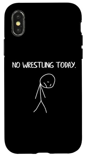 Sad Stickman No Wrestling Today �ʔ������X���[ �j�� ���� �q�� �X�}�z�P�[�X iPhone X/XS �p