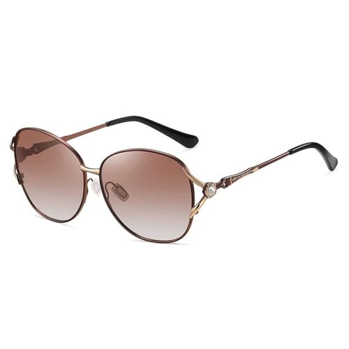 Lunettes de soleil pour femmes contre l'éblouissement monture ronde style UV400
