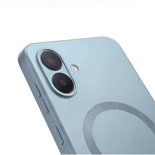 Image of amazon basics Premium Mag-Safe Case for Samsung Galaxy M07 5G | Shockproof & Anti-Scratch Cover | Soft Silicone with Wireless Charging | Camera Lens Guard - Blue