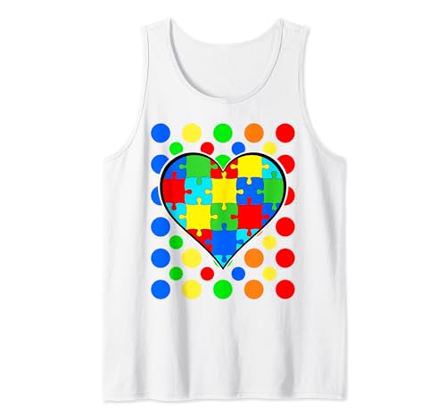 Spotty Puzzle Day For Children Kids Boys Girls Coloured Dot Camiseta sin Mangas
