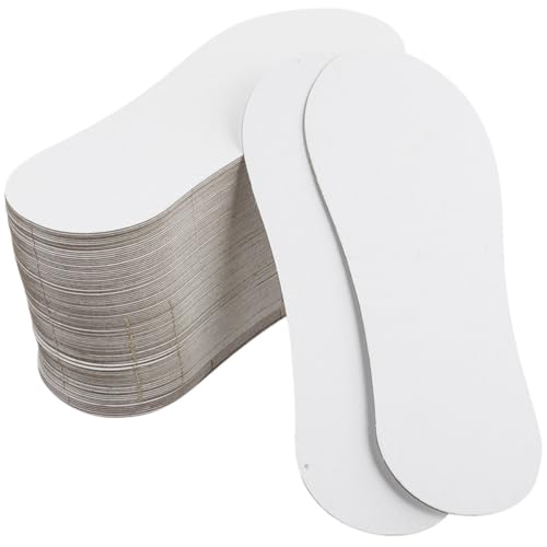 RORPOIR 50 Unidades de Porta Calcetines de Cartón Blanco para Calcetines de Corte, Fácil de Usar y Cómodo, Adecuado para Uso en Casa