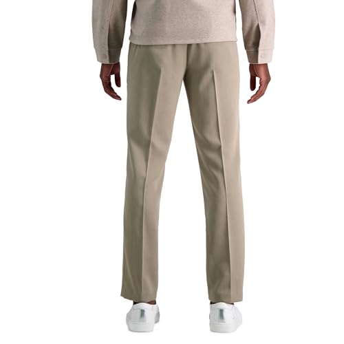 Kenneth Cole REACTION Men's Slim Fit Heather Dress Pant, Oatmeal3