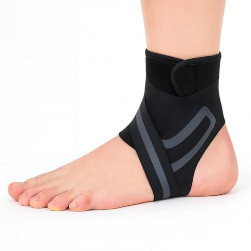 Boldfit Premium Ankle Support Compression Brace for Injuries, Ankle Protection Guard Helpful In Pain Relief and Recovery. Foot Band For Men & Women (Grey - Left)