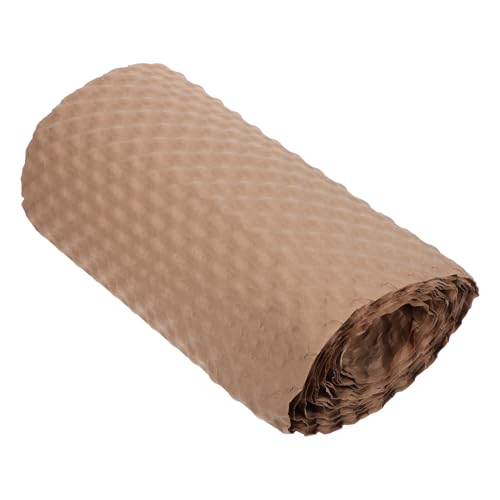 Mikikit Rollo de Papel de Embalaje Amortiguador de Panal Kraft 38 Cm X 10 M, Papel Protector Biodegradable para Embalajes, Relleno de Mudanza y Envío de Artículos Frágiles