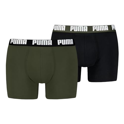 PUMA Herren Boxer Boxershorts Shorts Unterhosen Comfort Stretch 10er Pack, Wäschegröße:M, Artikel:-012 Forest Night – Ansicht 1