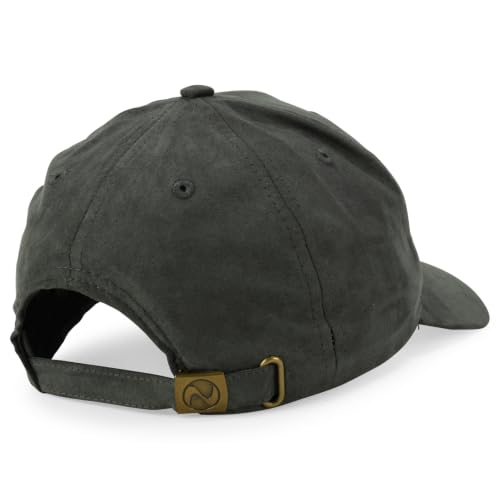 Image of Trendy Apparel Shop Plain Faux Suede Leather Adjustable Structured Baseball Cap