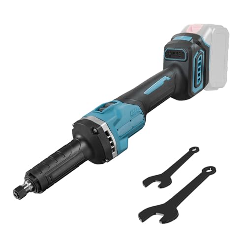Akku Geradschleifer Kompatibel mit Makita 18V Batterie, Bürstenloser Elektro Geradschleifer
