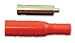 Mueller BU-P5167-2 Conn; Test; Banana; Jack; CableMnt; SLD/Crimp; Red; 22-18AWG; Ni PLD Brass; 15A; 5000VDC