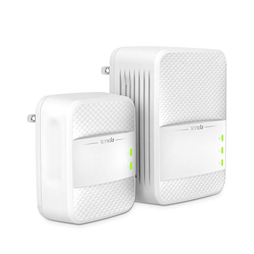 Tenda AV1000 Powerline Wi-Fi Extender, Dual Band AC Wireless, Gigabit Port, Plug and Play (PH10)
