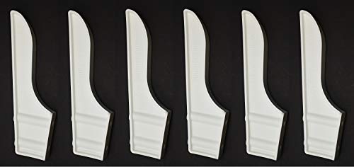 Black or White Dock Piling Line Holder Hook - Store Your Dock Lines/Ropes (6, White)