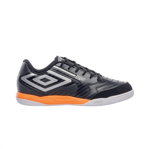 Chuteira Umbro Pro 5 Bump Club Futsal Laranja e Preta 38