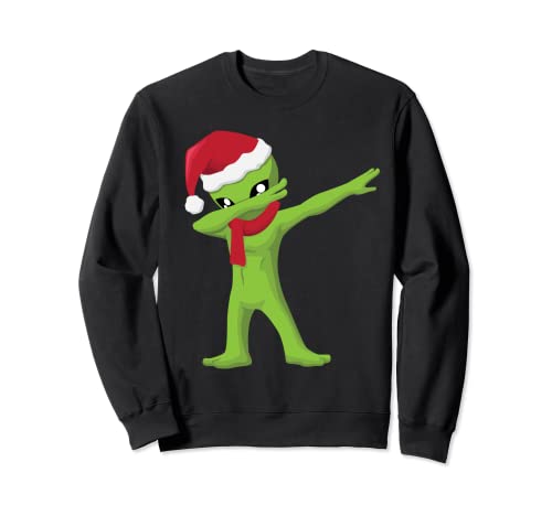 Navidad Dabbing Alien Dab Pose Niños Niños Niñas Navidad Sudadera