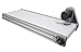 THUXEON 110V White PVC Belt Conveyor Mesa with Length 47.2inch Belt Width 15.8inch, Aluminum Alloy Frame Mesa Conveyor for Industrial Transport