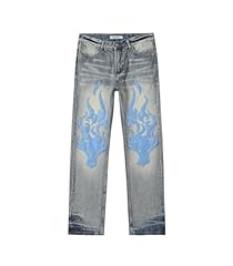 Light Blue With Flame Patch