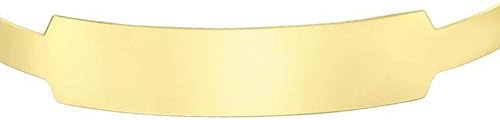 CARISSIMA Women's 9 ct Yellow Gold Plain ID Extendable Baby Bangle of Length 3.6-5 cm - Image 3