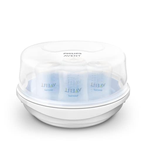 Esterilizador De Microondas para Mamadeiras Bicos e Chupetas Philips Avent Azul/Branco