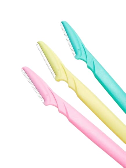 ANTIL’S Reusable Face Razor for Women – 3 Pack | Instant & Painless Facial Hair Remover | Eyebrow, Upper Lip, Chin, Forehead, Sideburn & Peach Fuzz Shaver | Dermaplaning Tool for Smooth Skin