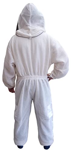 Bee Suit Combinaison d'apiculture 3 couches ultra ventilée Blanc, blanc, XXXL – vue 3
