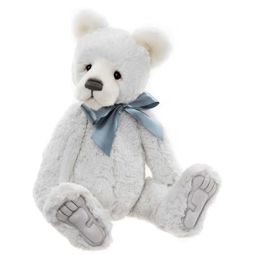 Ours en peluche gris clair Charlie Bears Burton collectionneur