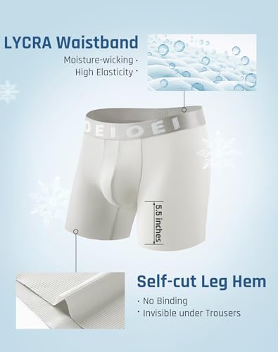 Calzoncillos tipo bóxer de microfibra premium con textura de seda de hielo 4