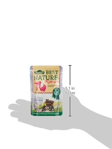 Dehner Best Nature Katzenfutter für Kitten, Nassfutter mit Kalb und Pute
