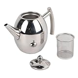 Tea Kettles, Stainless Steel Teapot Coffee Pot Kettle Stovetop Whistling Teakettle Teapot With Filter Large Capacity for Home, Cafe, Bar, Restaurant (1L/1000ml)
